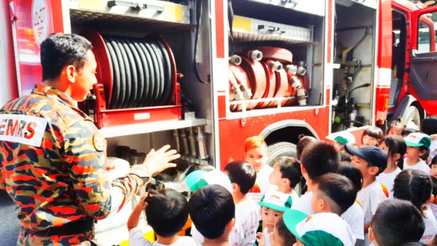 Tadika Bethany Montessori kindergarten educational visit to fire station